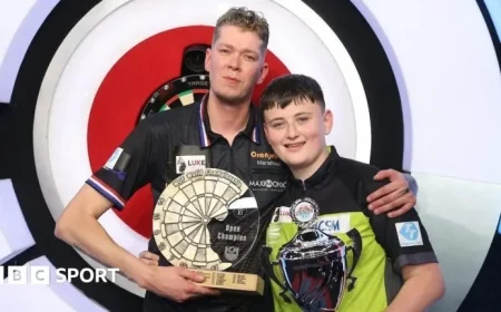 15-Year-Old Lawrie Just Misses World Darts Title in Thrilling Showdown