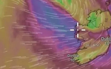 Live Tracker: Discover the Exact Time Storm Bram Will Impact Mayo Today