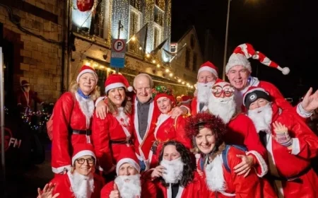 Catch the Excitement as Enthusiastic Crowds Gather for the Annual RDJ Cork Santa Cycle