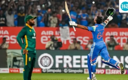 India Clinches Victory in 3rd ODI Against South Africa: Yashasvi Jaiswal’s Century and Rohit-Kohli Fireworks Capture the Action in Images