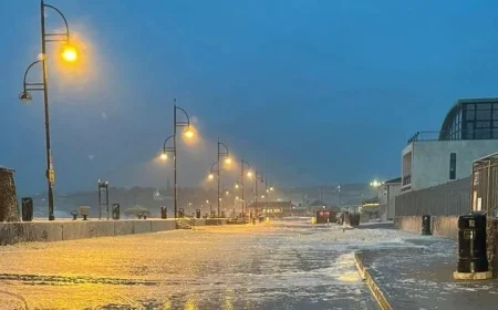 Storm Bram Causes Power Outages for 3300 in Waterford, Closes Winterval Attractions and Floods Train Station