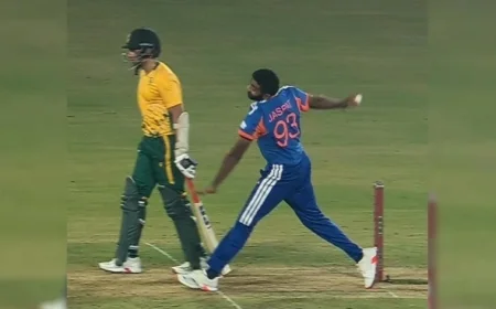 Umpire’s Major No-Ball Error Secures Jasprit Bumrah’s 100th T20I Wicket During India vs South Africa Match Sparking Online Debate