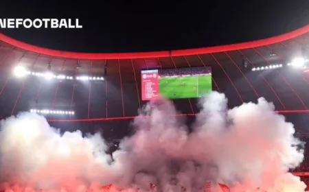 Fans Buzz as Bayern End Lights Up with Spectacular Pyro Show