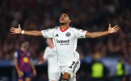 Eintracht Star Knauff Makes History in Barcelona’s Record Books