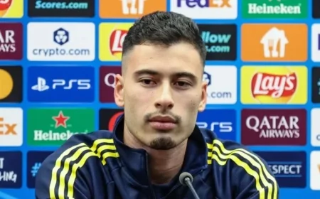 Complete Breakdown of Gabriel Martinelli’s Pre-Club Brugge Press Conference