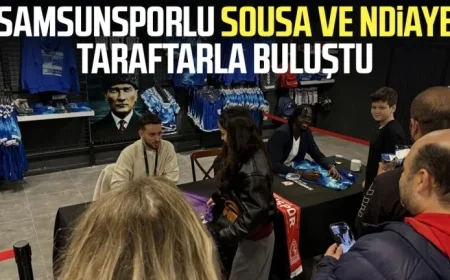 Sousa and Ndiaye from Samsunspor Meet with Fans