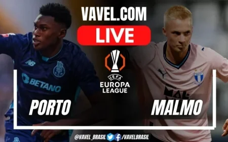 Live Score Updates for Porto vs Malmo in UEFA Europa League Match