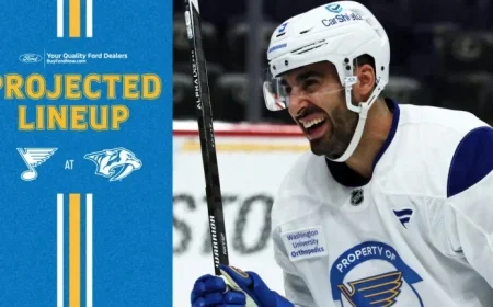 Predicted Lineup for December 11 Game Against Nashville