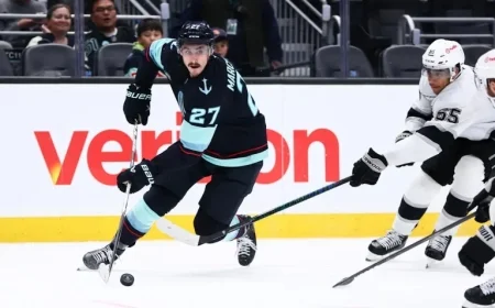 Insider Hints at Teams Eyeing Kraken Winger Mason Marchment for Potential Trades