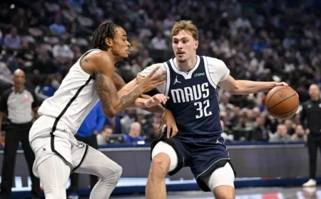 Anthony Davis shines in all-around performance as Mavs triumph over Nets