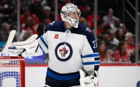 Connor Hellebuyck Rejoins Jets from IR to Start Against Capitals