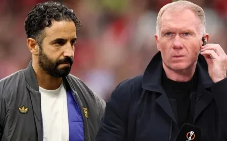 Ruben Amorim’s Swift Retort to Paul Scholes Criticism of Man Utd Manager