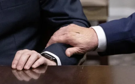 White House Attributes Trump’s Bandaged Hand to Excessive Handshakes