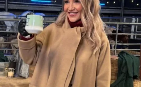 Get Helen Skelton’s Stylish Winter Look with a High Street Scarf Coat Now Over £100 Off