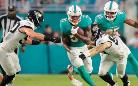 Ollie Gordon Injury Update: Discover the Latest on Dolphins RB’s Status for Week 15 Game