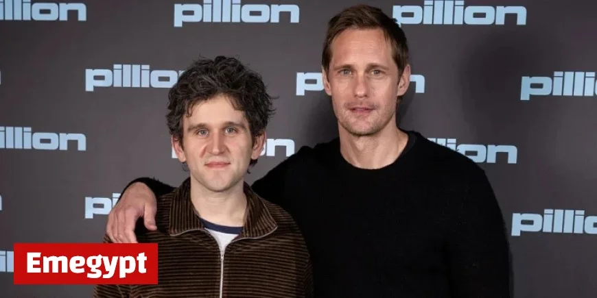 Alexander Skarsgård and Harry Melling Shine at London ‘Pillion’ Screening Event