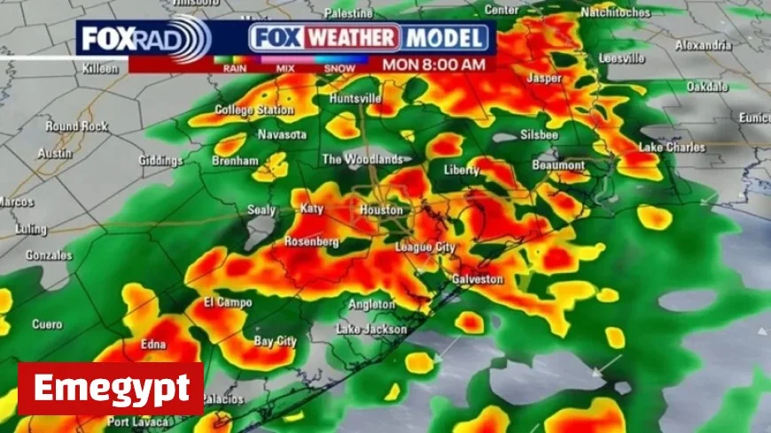 Houston Weather: Expect Rain Throughout Monday