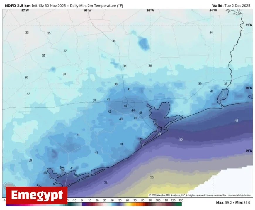 Houston Shifts from Warm, Dry Fall to New Weather Pattern Overnight