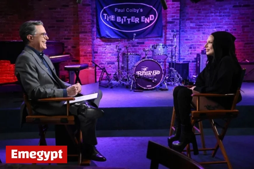 Lady Gaga Joins Stephen Colbert on The Late Show