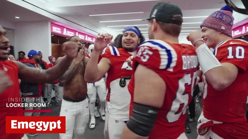 Exclusive Look Inside the Patriots Locker Room: Postgame Celebration After New England’s 33-15 Victory