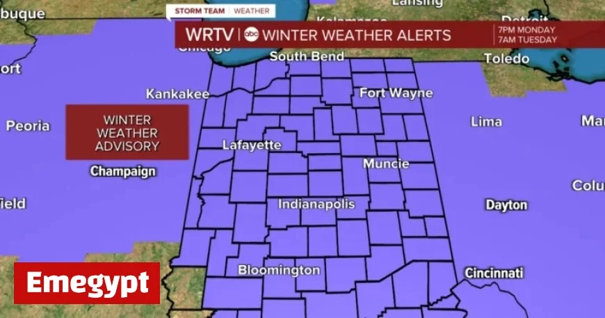 Revised Snowfall Forecast by County for Tuesday Morning, Dec. 2
