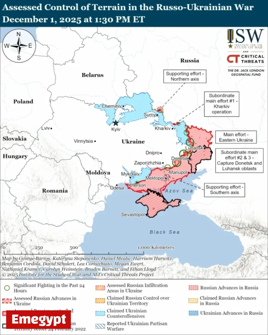 Russian Forces Launch Major Offensive: December 1, 2025 Assessment