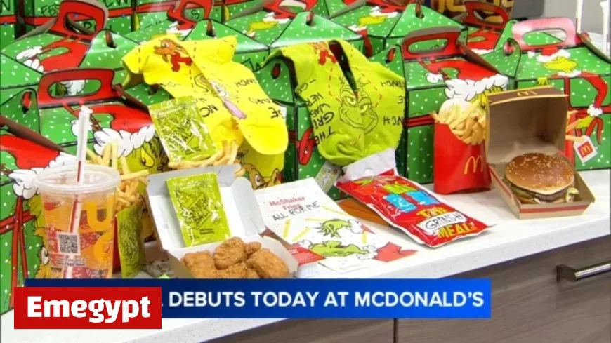 McDonald’s Launches Grinch Meal with Tangy Fries and Holiday Socks