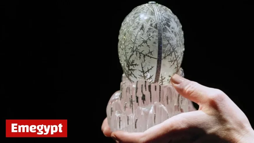 Faberge Egg Adorned with 4,500 Diamonds Sets £22.9M World Record in London