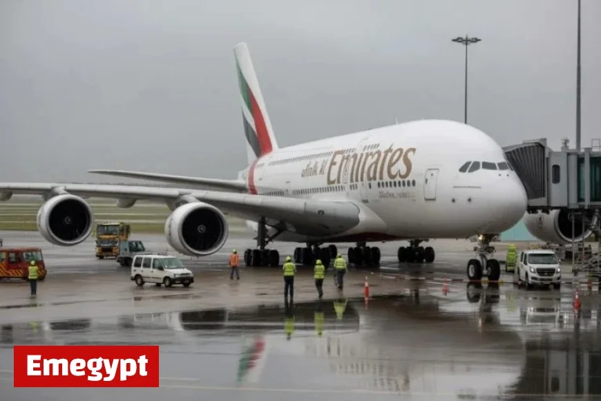 Emirates A380 Grounded at Manchester Airport, Canceling UK-Dubai Flights