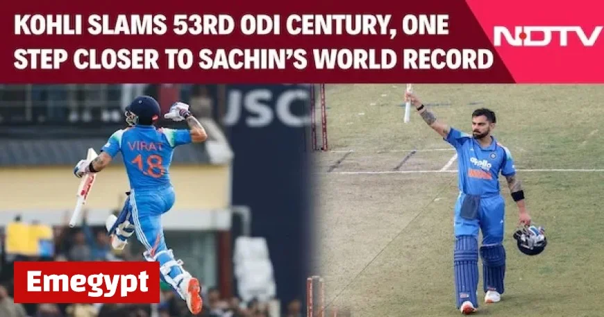 Virat Kohli Achieves 53rd ODI Century Edging Closer to Sachin Tendulkar’s Record in Spectacular Video