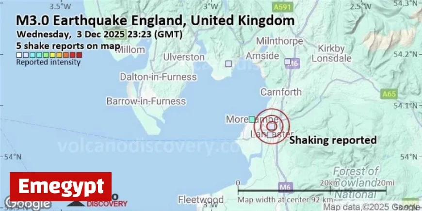 Possible Earthquake Hits Blackpool UK Minutes Ago: Seismic Activity Reported
