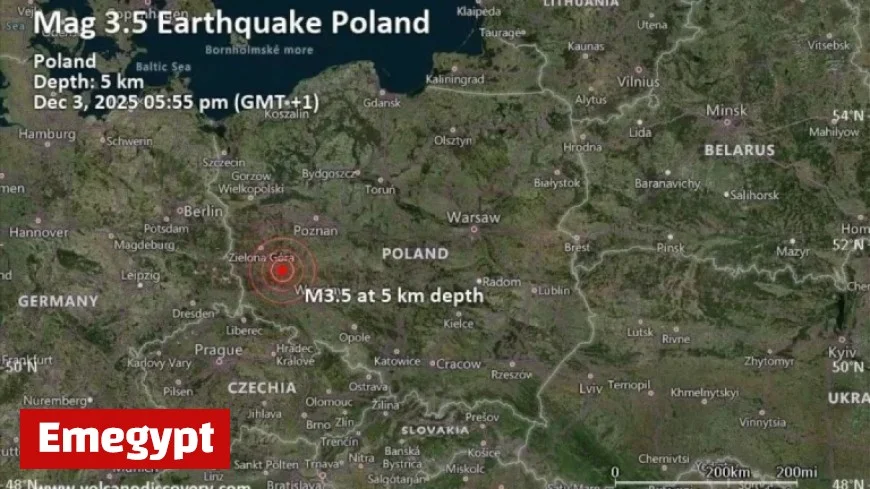 3.5 Magnitude Earthquake Hits Near Glogow Poland Shaking the Region