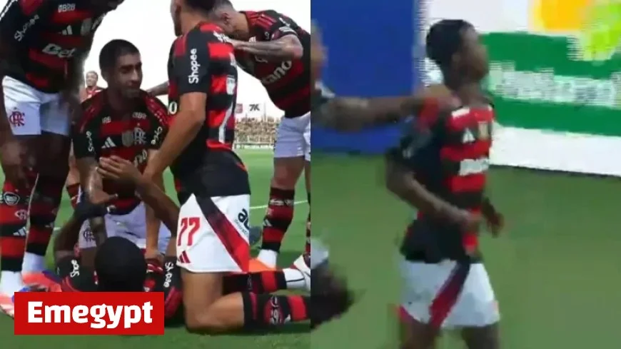 Douglas Telles Scores as Flamengo Takes First-Half Lead Against Mirassol