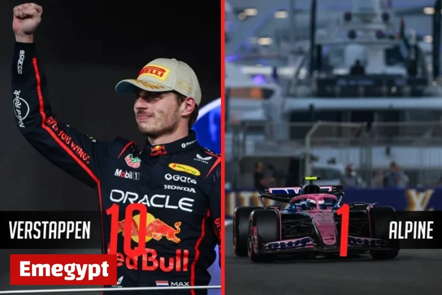 Verstappen Shines with Stellar Performance as Alpine Struggles at Abu Dhabi Grand Prix