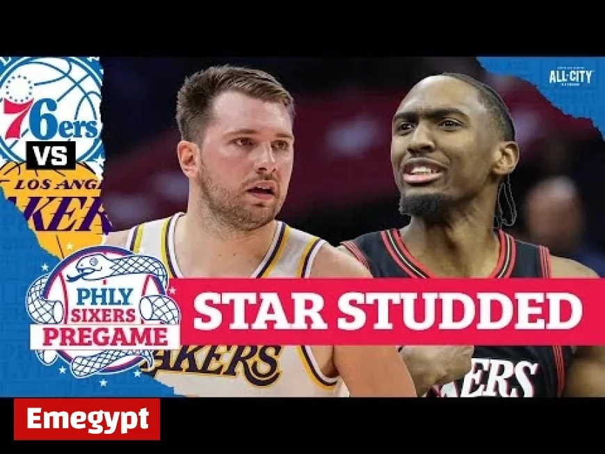 Tyrese Maxey Shines as Sixers Face Off Against LeBron James Luka Doncic and the Lakers