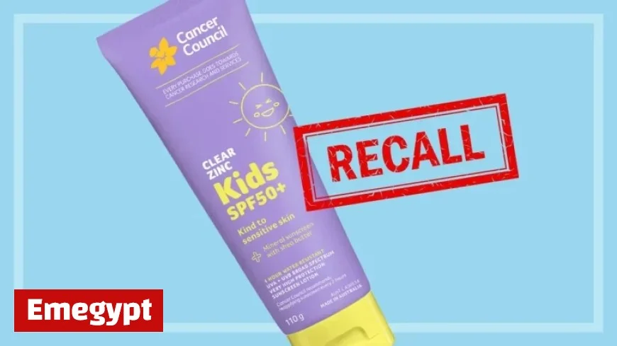 Urgent Recall Alert for Cancer Council Clear Zinc Kids SPF50+ Sunscreen Due to Safety Concerns