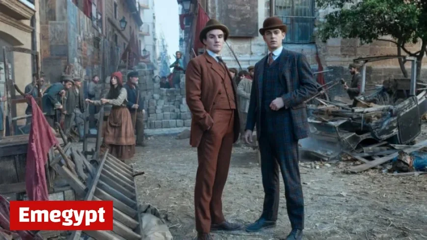 First Look: Hero Fiennes Tiffin Stars as a Globe-Trotting Young Sherlock Holmes in Guy Ritchie’s New Series