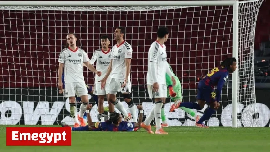 Eintracht’s Champions League Dreams Shattered in Just Four Minutes in Barcelona Showdown