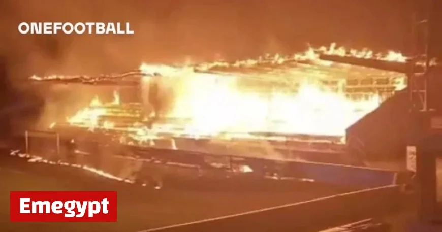 Fans Express Outrage with Stadium Fire Following Relegation in European Top Flight Soccer