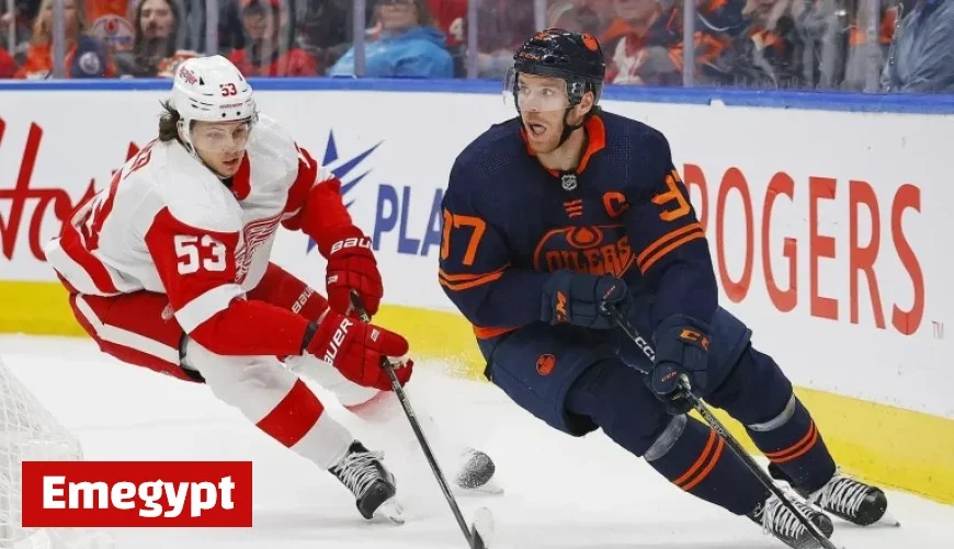 Red Wings Aim to Extend Six-Game Point Streak Against McDavid and Oilers in Upcoming Road Battle