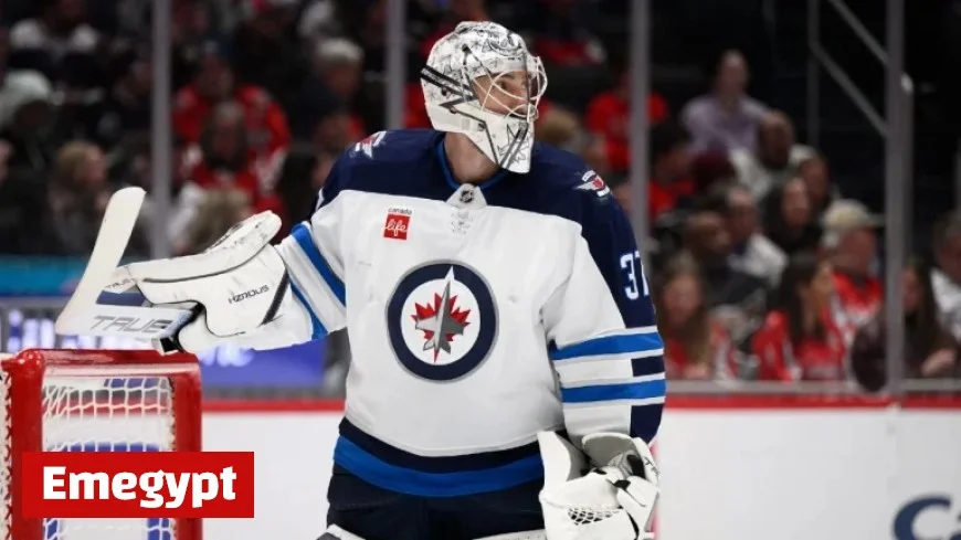 Connor Hellebuyck Rejoins Jets from IR to Start Against Capitals