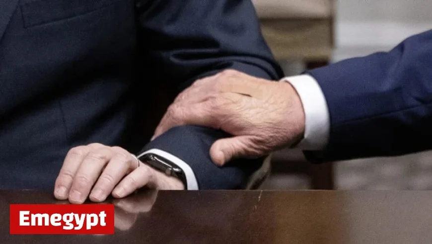 White House Attributes Trump’s Bandaged Hand to Excessive Handshakes