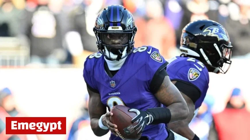 Lamar Jackson’s Second TD Pass Propels Ravens to 14-0 Halftime Lead
