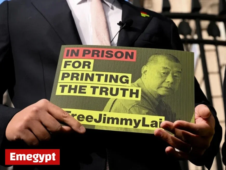 Supporters of Jimmy Lai gather outside Hong Kong court as verdict looms