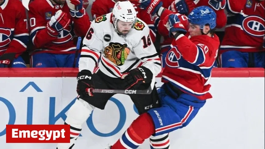 Canadiens Hockey Faceoff Against Blackhawks as Connor Bedard Sits Out