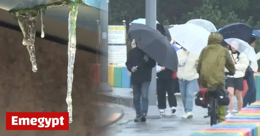 Two-Day Cold Snap Brings Freezing Temperatures and Winter Rain Across South Korea This Weekend